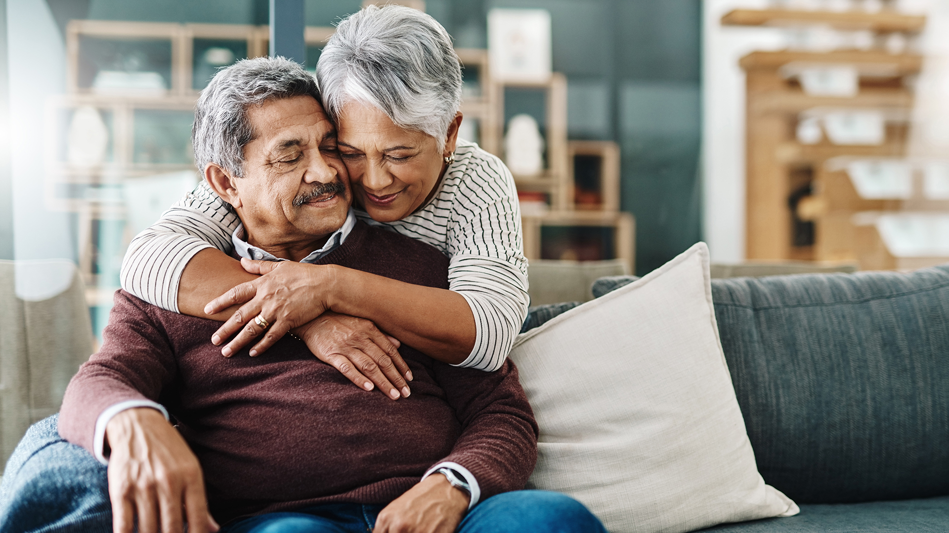 An elderly couple